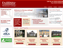 Tablet Screenshot of fairwaylets.co.uk